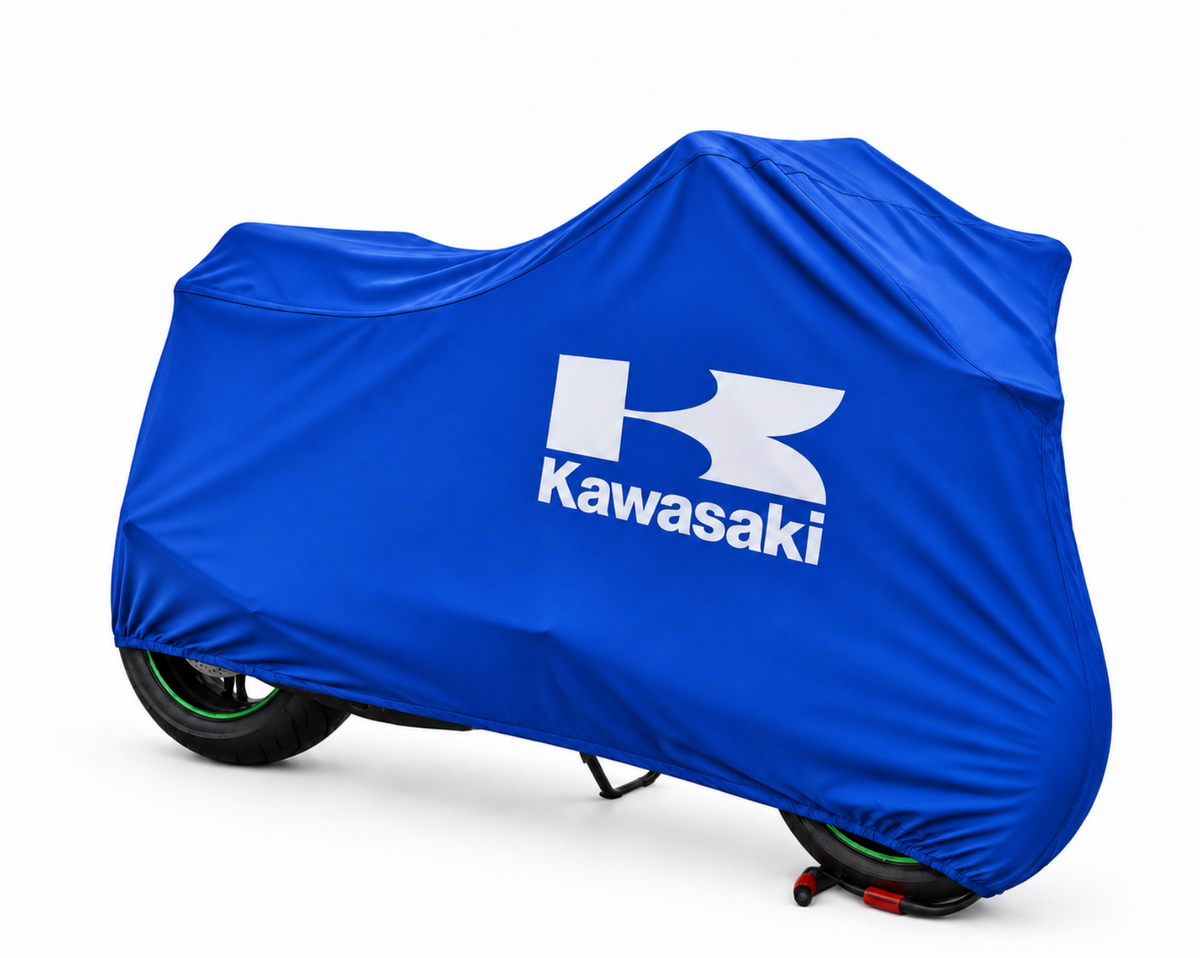 Kawasaki Custom-Fit Indoor Motorcycle Cover – Premium Dust & Scratch Protection
