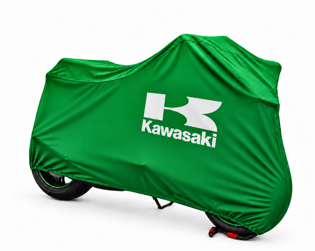 Kawasaki Custom-Fit Indoor Motorcycle Cover – Premium Dust & Scratch Protection