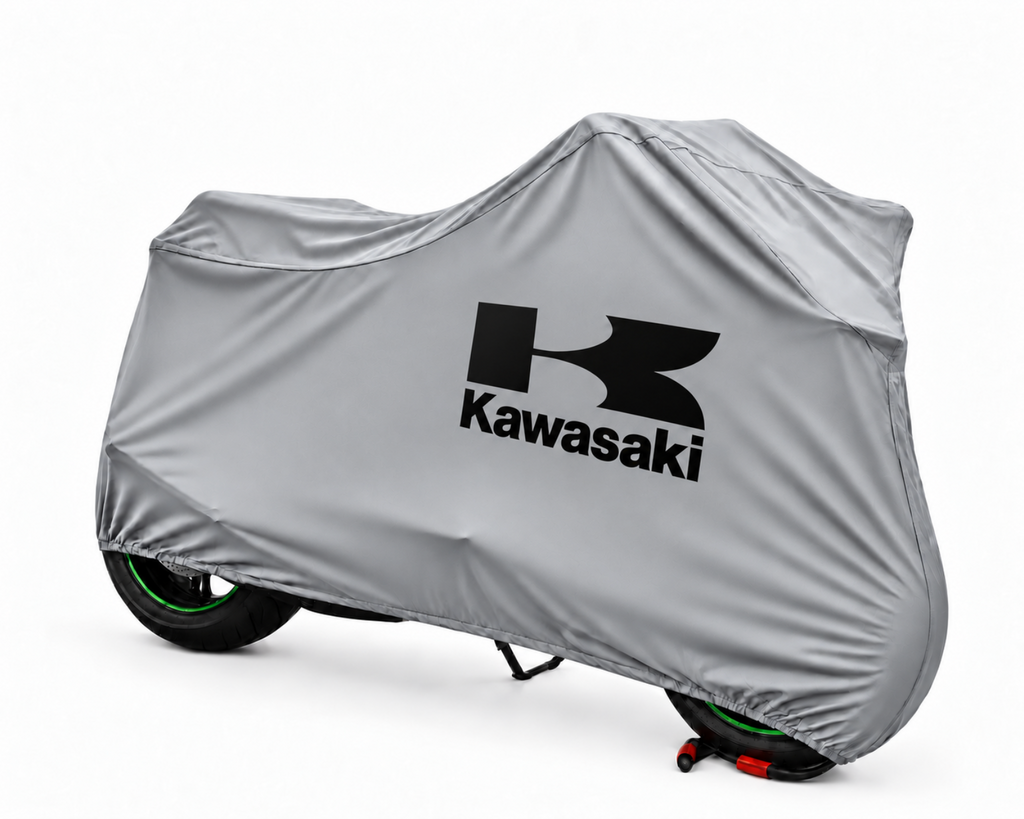 Kawasaki Custom-Fit Indoor Motorcycle Cover – Premium Dust & Scratch Protection