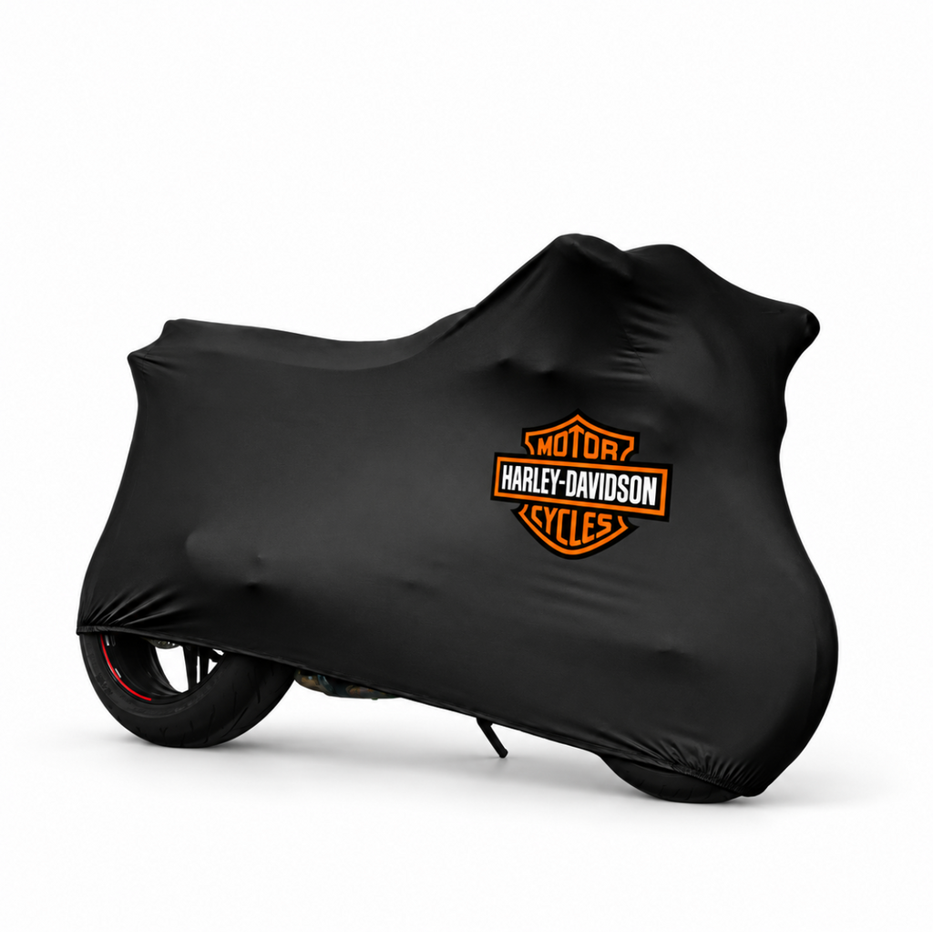 Harley-Davidson Custom-Fit Indoor Motorcycle Cover – Premium Dust & Scratch Protection