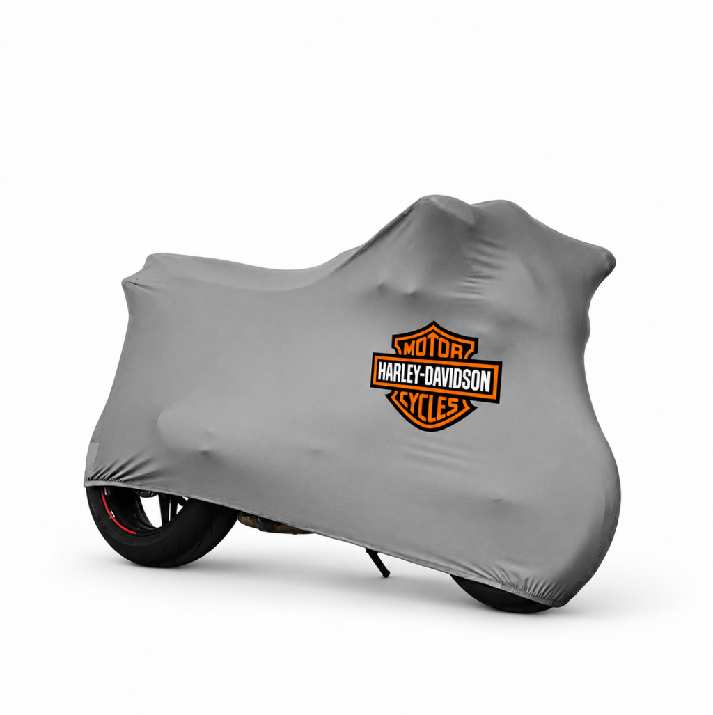 Harley-Davidson Custom-Fit Indoor Motorcycle Cover – Premium Dust & Scratch Protection