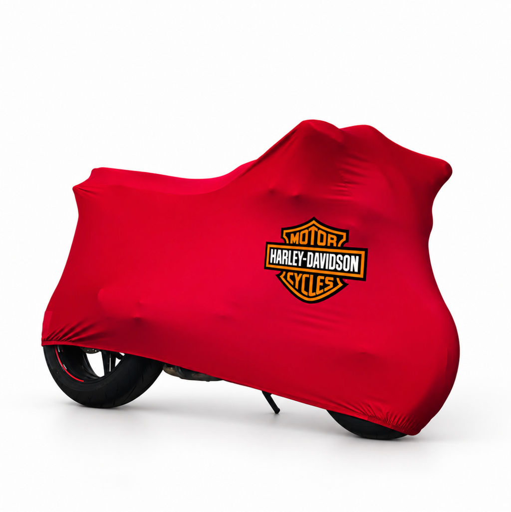 Harley-Davidson Custom-Fit Indoor Motorcycle Cover – Premium Dust & Scratch Protection