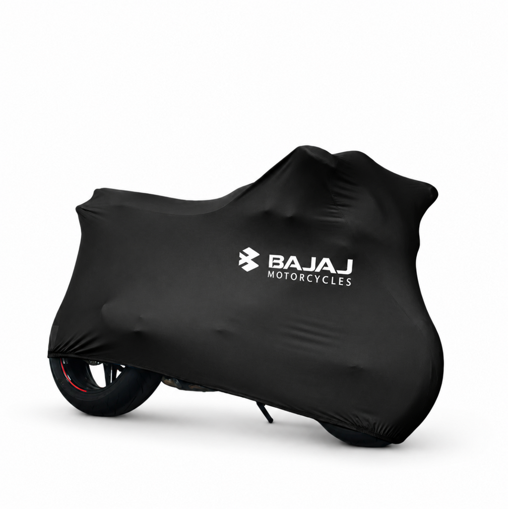 BAJAJ Custom-Fit Indoor Motorcycle Cover – Premium Dust & Scratch Protection