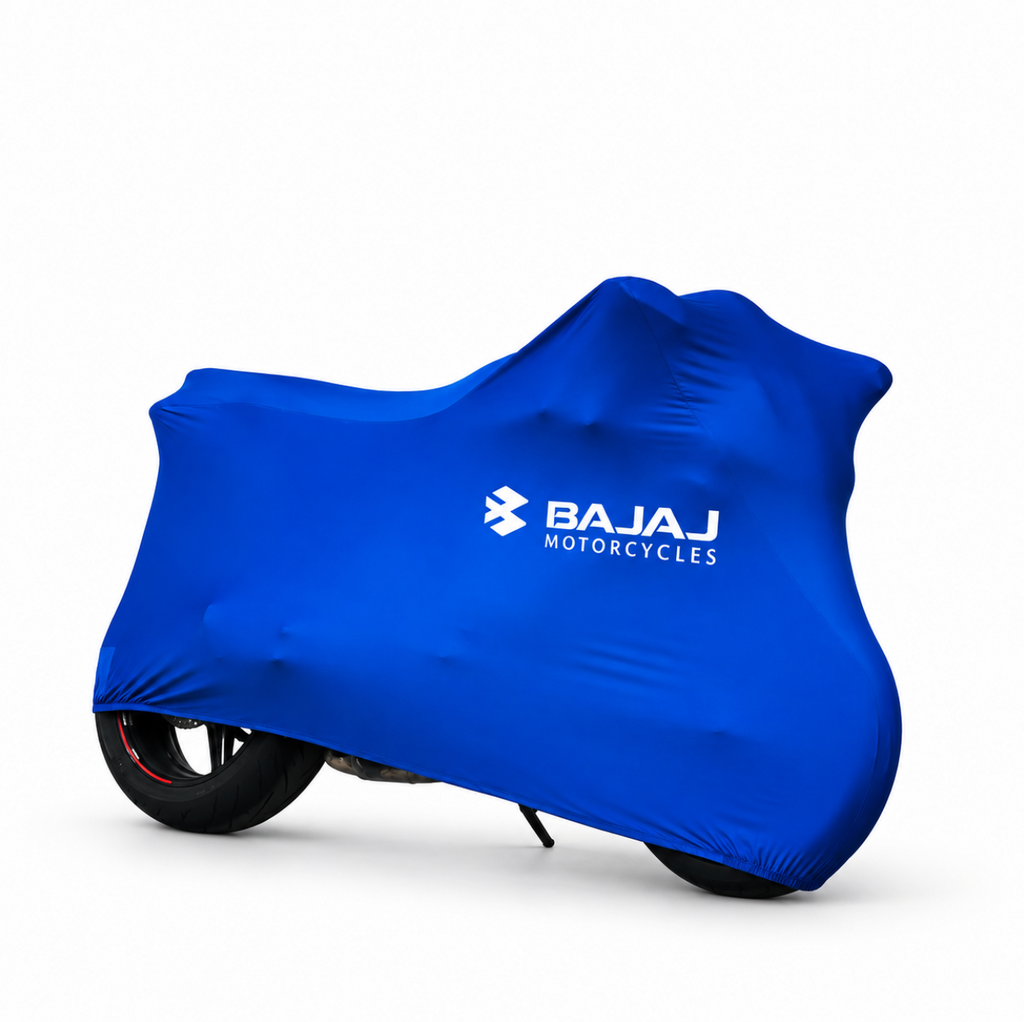 BAJAJ Custom-Fit Indoor Motorcycle Cover – Premium Dust & Scratch Protection