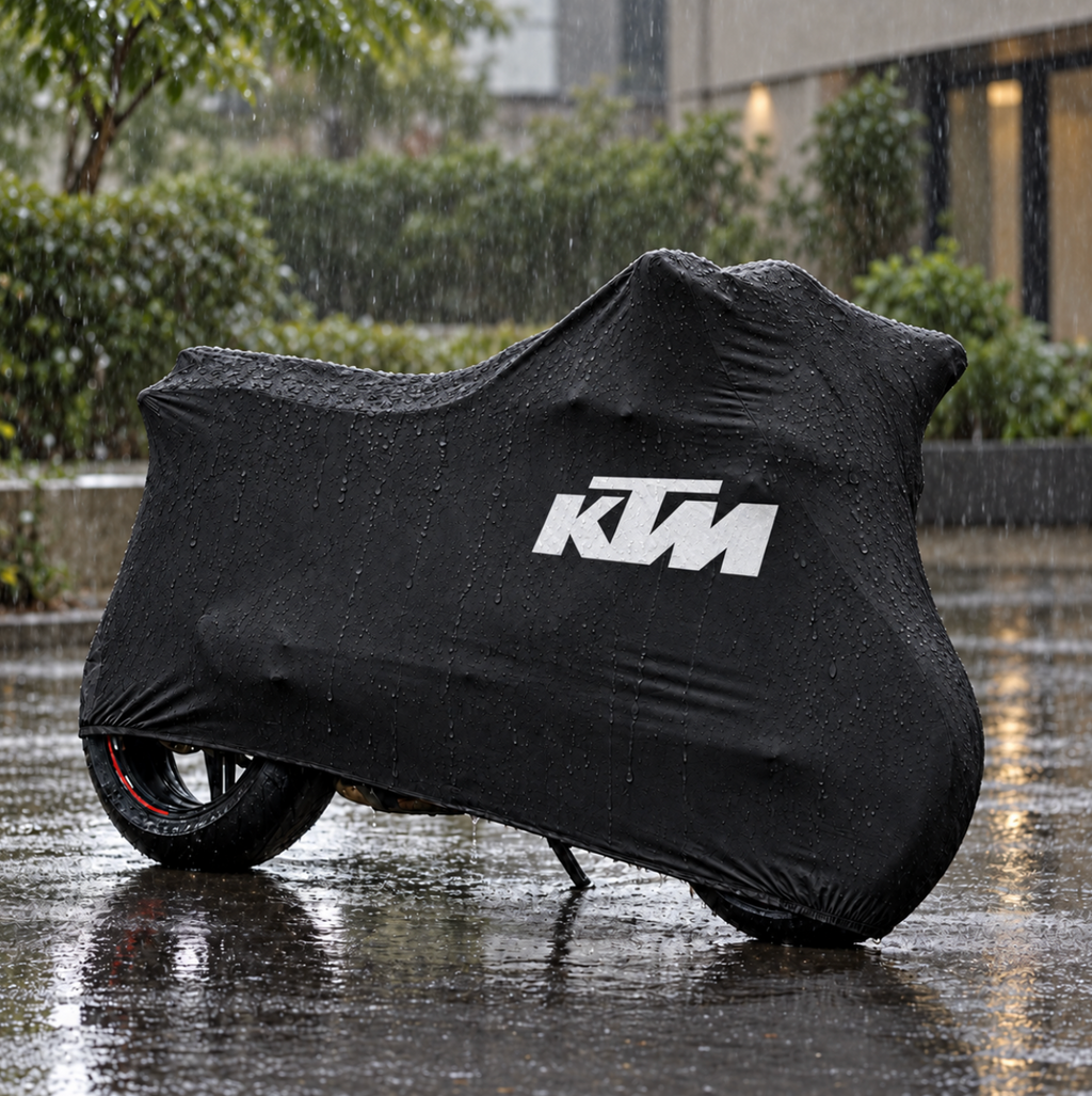 KTM Custom-Fit Outdoor Motorcycle Cover – Waterproof All-Weather Protection