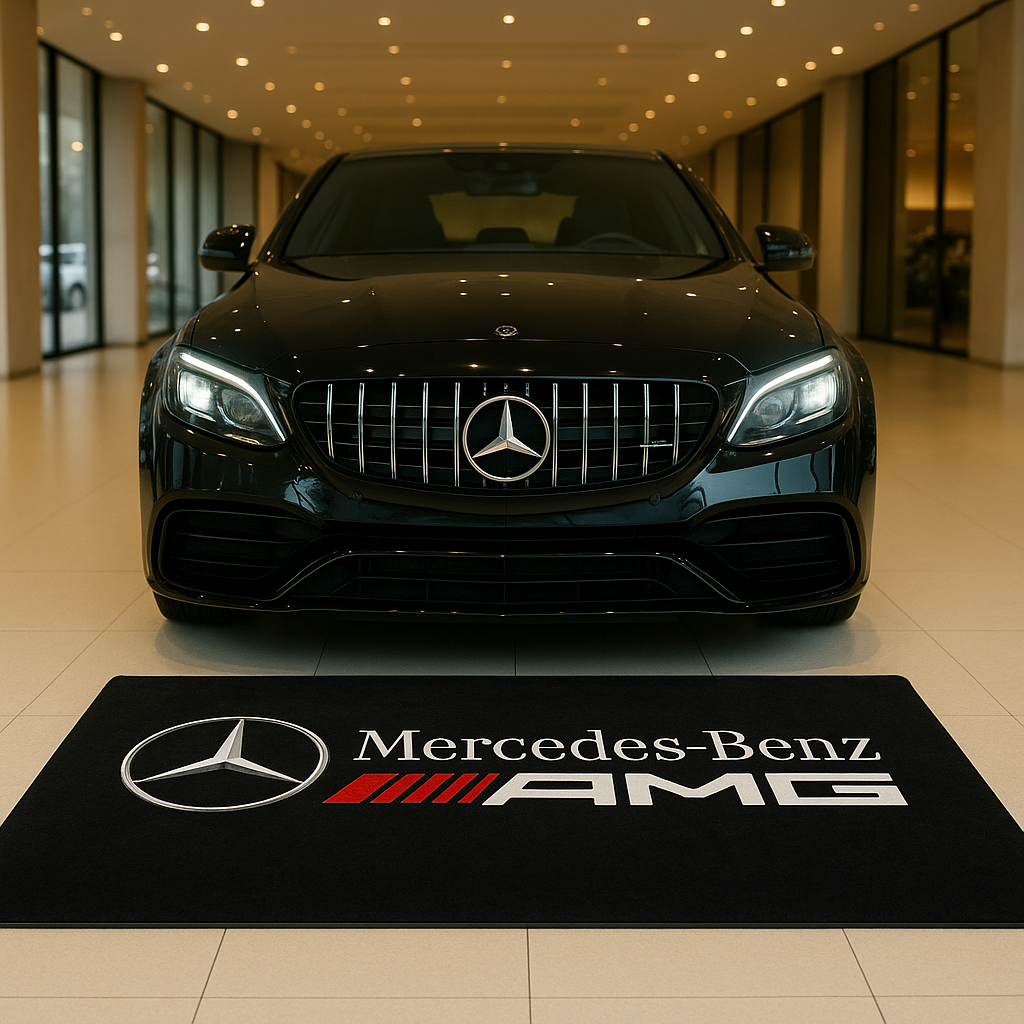 Mercedes Benz Garage Floor Mat 5x7 FT (60x87 Inches)