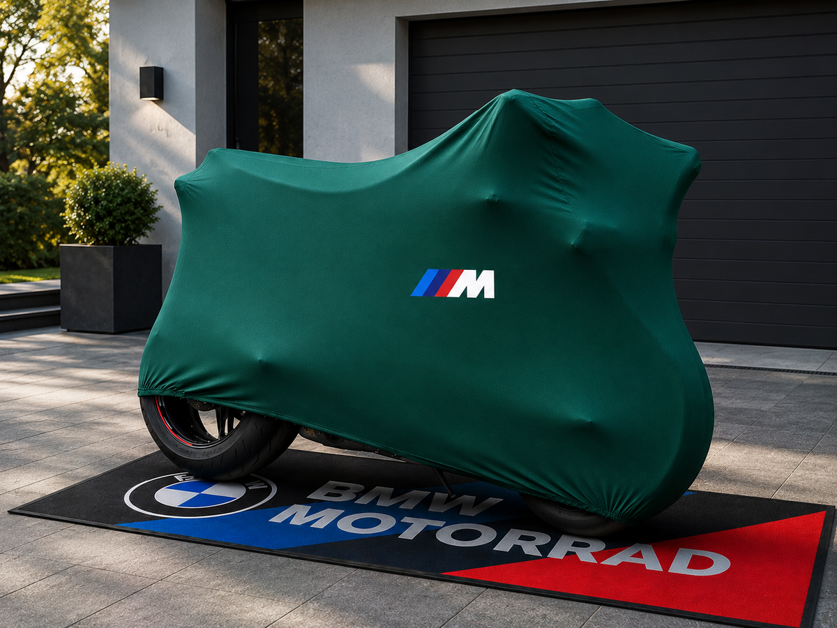 BMW M Custom-Fit Indoor Motorcycle Cover – Premium Dust & Scratch Protection