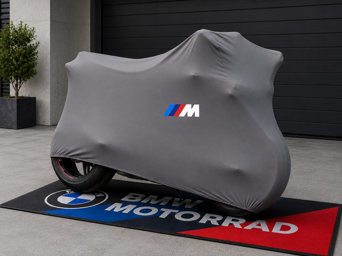BMW M Custom-Fit Indoor Motorcycle Cover – Premium Dust & Scratch Protection