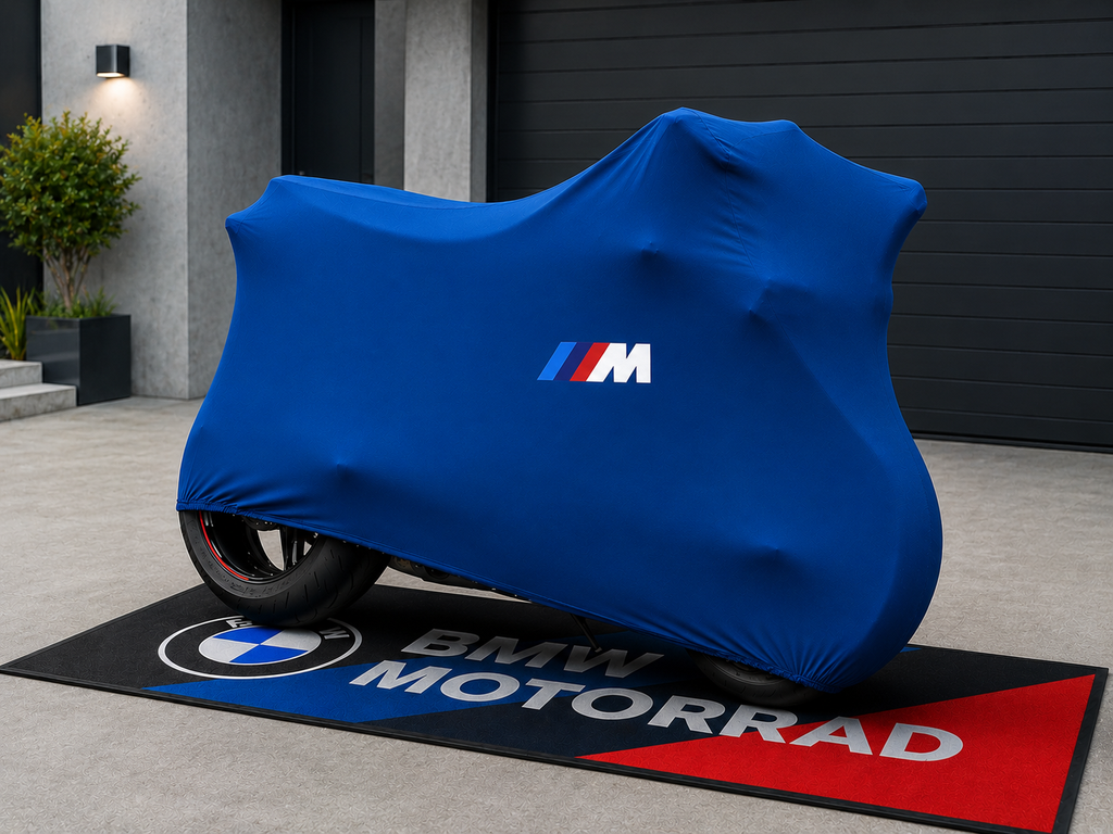 BMW M Custom-Fit Indoor Motorcycle Cover – Premium Dust & Scratch Protection