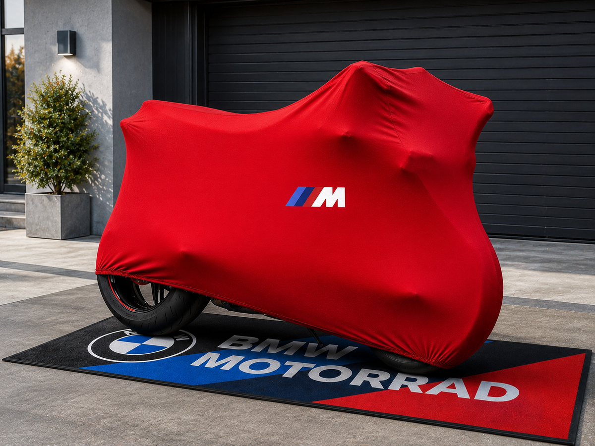 BMW M Custom-Fit Indoor Motorcycle Cover – Premium Dust & Scratch Protection