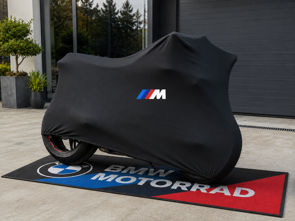 BMW M Custom-Fit Indoor Motorcycle Cover – Premium Dust & Scratch Protection