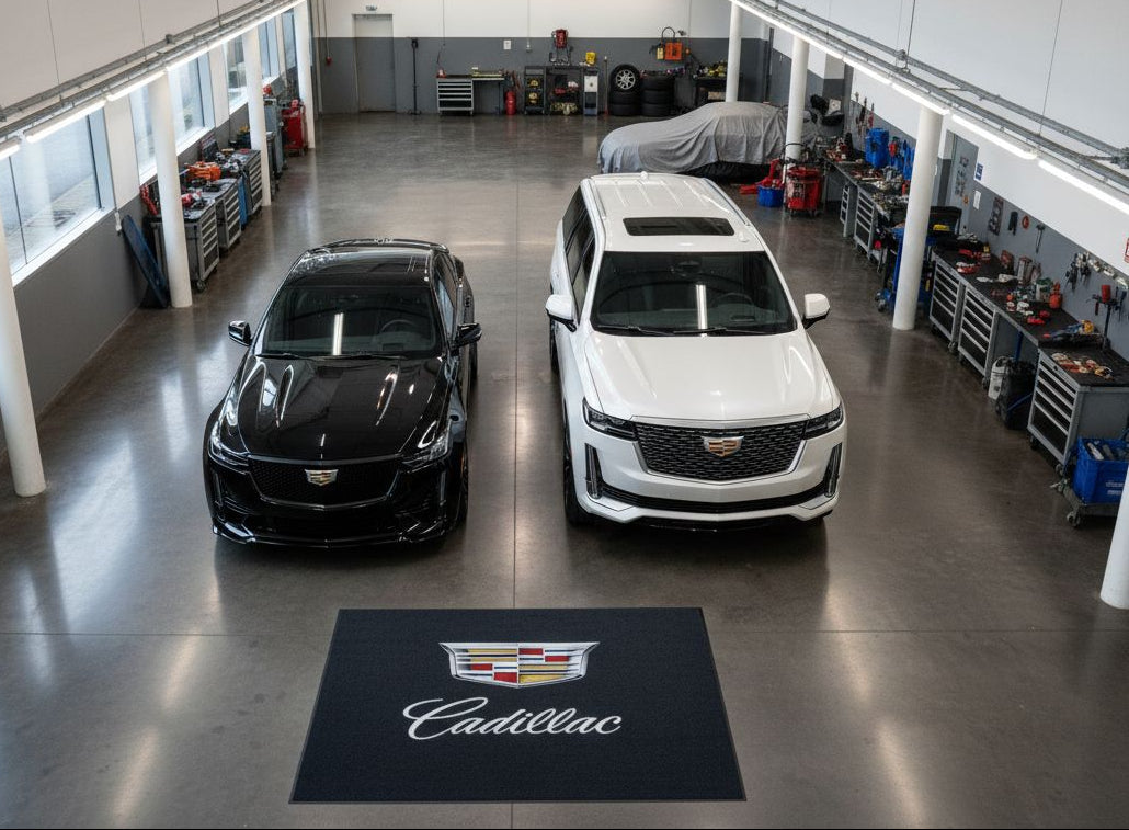 Cadillac Garage Floor Mat 5x7 FT (60x87 Inches)