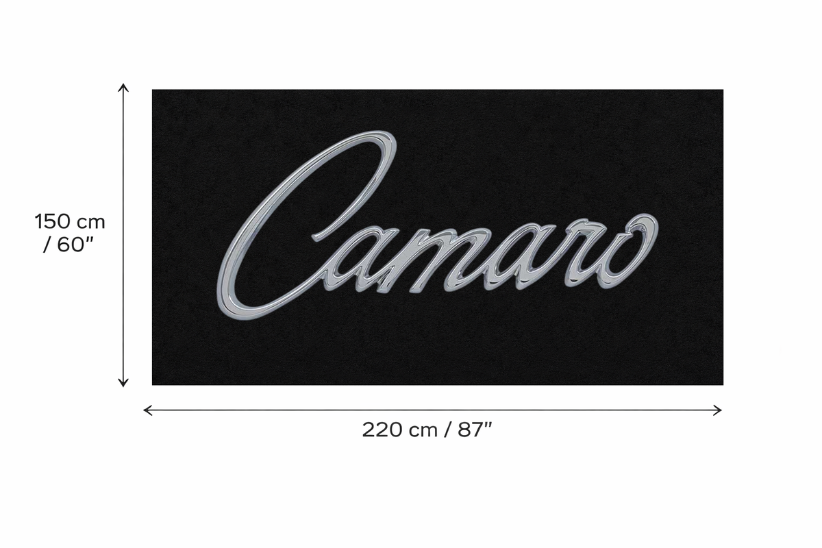 Camaro Garage Floor Mat 5x7 FT (60x87 Inches) Premium Showroom Rug Wall Decor